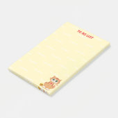 Ginger Tabby Kitty Cat Cartoon om lijst te doen Post-it® Notes (Schuin)