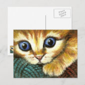 Ginger tabby's spelen met wol briefkaart (Voorkant / Achterkant)
