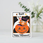 Ginger Toon Kat Boo! Briefkaart (Staand voorkant)