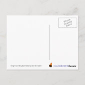 Ginger Toon Kitty Boo ! Carte postale Cercles (Dos)