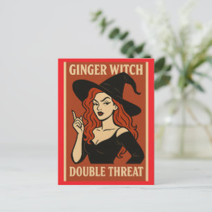 Ginger Witch Double Threat Briefkaart