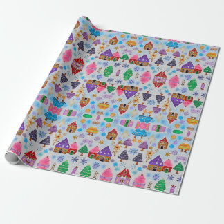 Gingerbread 2 ontwerp Holiday Wrapping Paper Cadeaupapier