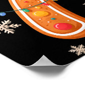 Gingerbread 6 7 Meme Christmas Matching Couple Boy Poster (Hoek)