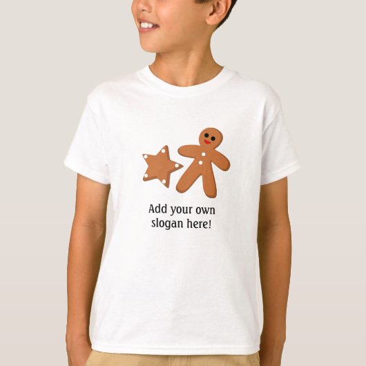 Gingerbread-afbeelding: slogan t-shirt (Voorkant)