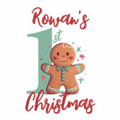 Gingerbread Baby's Eerste Kerstmis Romper