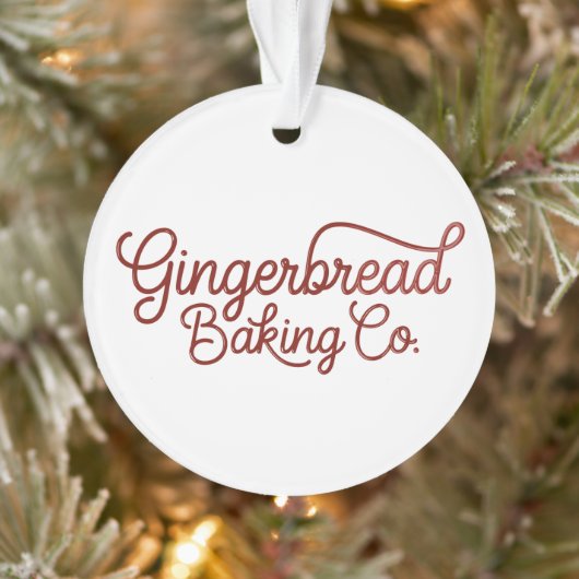 Gingerbread Baking Co Kerstmis Ornament (Boom)