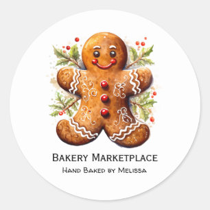 Gingerbread Bakkerij Product Promotie Sticker