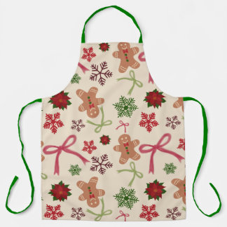 Gingerbread Bliss All-Over Print Schort