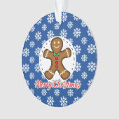 Gingerbread - Blue Snowflakes Pattern - Merry Xmas (devant)