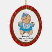 Gingerbread Boy Baby's eerste kerst Ornament (Rechts)