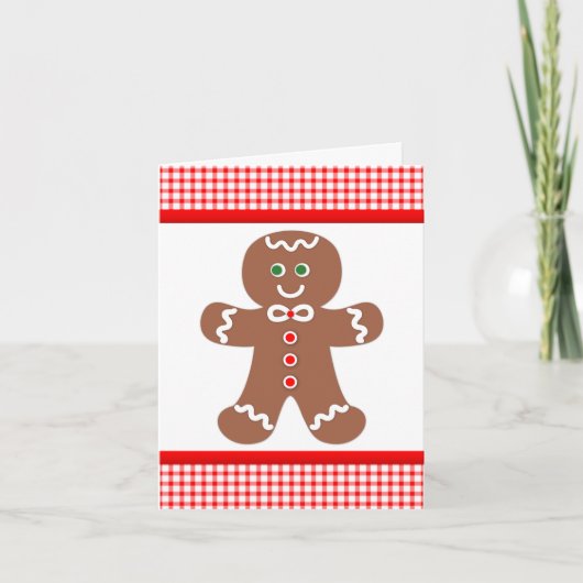 Gingerbread Boy Bedankt (Voorkant)