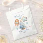 Gingerbread Boy Christmas Tree Baby shower Bedankt Bedankzakje (Geknipt)