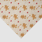 Gingerbread Boy en Girl Tissuepapier (Detail)