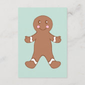 Gingerbread Boy Gift Labels Informatiekaartje (Achterkant)