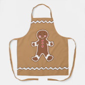 Gingerbread Boy Keuken Schort (Voorkant)