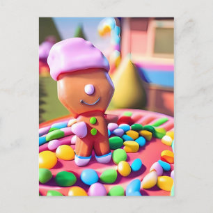 Gingerbread Boy Makes Good beroemd gemaakt door Ch Briefkaart