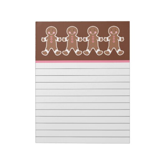 Gingerbread Boy Notitieblok (Gedraaid)