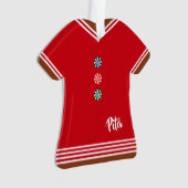 Gingerbread Boy Red & White Kesaké Noël (devant)