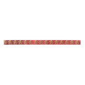 Gingerbread Boy Rood Glitter Lint (Voorkant)