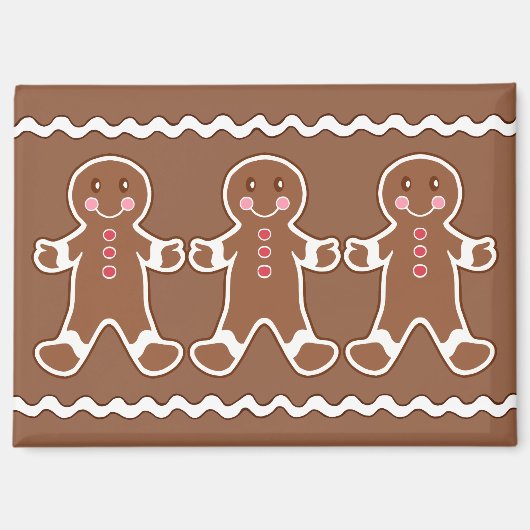 Gingerbread Boys Magnet Magneet (Voorkant)