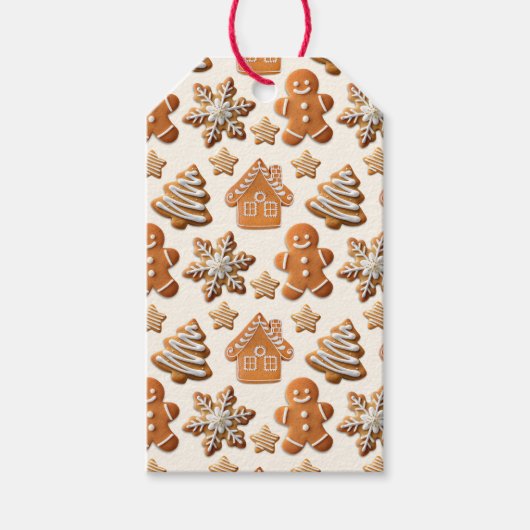 Gingerbread Cadeaulabel (Voorkant)