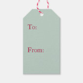 Gingerbread Candy Cane Gift Label Cadeaulabel (Voorkant)