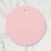 Gingerbread Candycane Kousen Roze Kerst Bedankjes Labels (Achterkant)