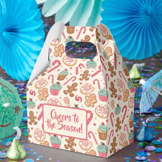 Gingerbread Candyland Christmas Pattern Bedankdoosjes (Feest)