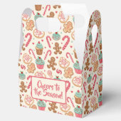Gingerbread Candyland Christmas Pattern Bedankdoosjes (Geopend)