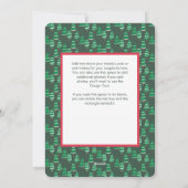 Gingerbread Carte photo de vacances pour la famill (Dos)