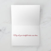 Gingerbread Castle uit het kerstbos Feestdagen Kaart (Binnen)