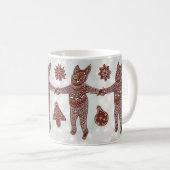 Gingerbread Cat & Cookies, Christmas 2025 Mug (Devant droit)