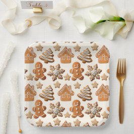 Gingerbread Cheer Papieren Bordje