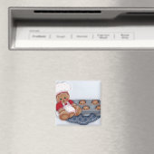 Gingerbread Chef en Baby Ginger Muffins Magnet Magneet (Insitu (Vaatwasser))