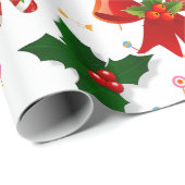 Gingerbread Christmas Candy Ribbon Cadeaupapier (Rol Hoek)