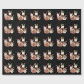 Gingerbread Christmas Coffee Lover Gift Kerstmis Cadeaupapier (Vlak)