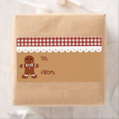 Gingerbread Christmas Kitchen Cadeau Label Labels (Insitu)