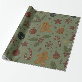 Gingerbread Christmas Paper Cadeaupapier