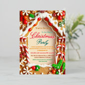 Gingerbread Christmas Party Invitation (Debout devant)