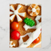 Gingerbread Christmas Party Invitation (Verso)