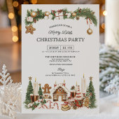 Gingerbread Christmas Party Invitation