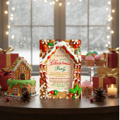 Gingerbread Christmas Party Invitation
