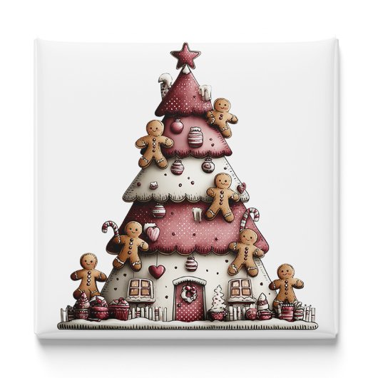 Gingerbread Christmas Tree | Christmas Magnet