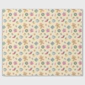 Gingerbread Christmas Wrapping Paper Cadeaupapier (Vlak)