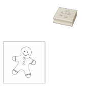 Gingerbread Cookie Art Stamp Rubberstempel (Gestempeld)