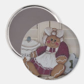 Gingerbread Cookie Baker 2 Magnet (Recto/Verso)