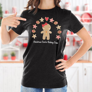 Gingerbread Cookie Baking Crew Schattige Meisje Va T-shirt