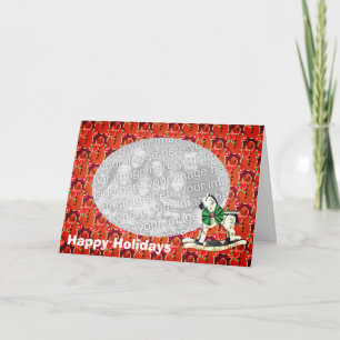 Gingerbread Cookie Christmas Holiday Carte photo