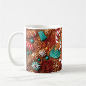 Gingerbread Cookie Christmas Holiday Mug (Gauche)