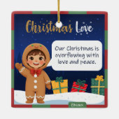 Gingerbread Cookie Christmas Ornament (Achterkant)